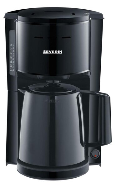 Severin KA 9306 - Kávovar s termokonvicí 1 l 1000W/230V černá