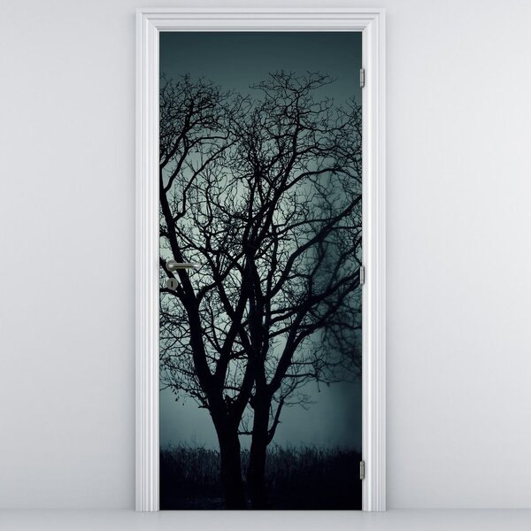 Fototapeta na dveře - Strom v zatmění (95x205cm)