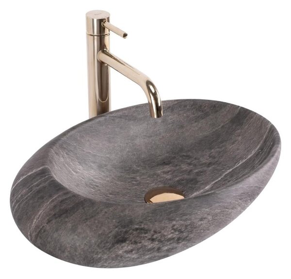 REA-U6649 - Umyvadlo na desku ROXY 31x49 cm keramika/imitace kamene