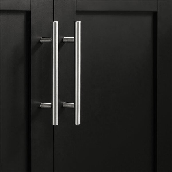 SoBuy FKW110-SCH Kuchyňský vozík Servírovací vozík Boční vozík Černý 80x90x46cm