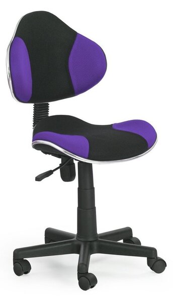Halmar Dětská židle Flash, černá/fialová