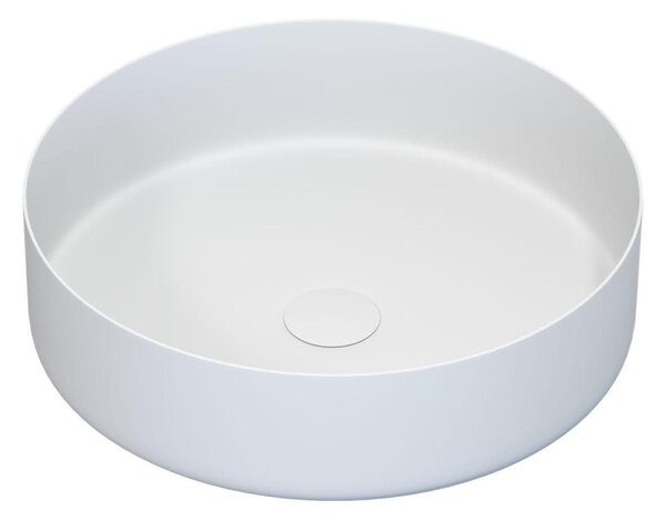 Umyvadlo na desku LJORDAL pr. 40 cm ocel/bílá