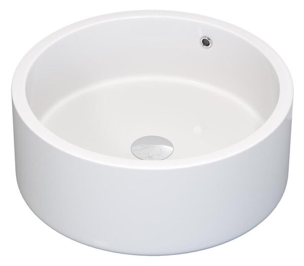 Umyvadlo na desku RUNDTOM pr. 41,5cm keramika/bílá
