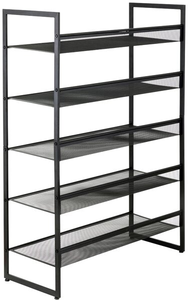 REGÁL NA BOTY, černá, 72/102,5/30 cm Xora - Online Only šatny & botníky, Online Only