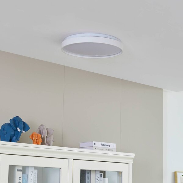 Lindby Smart LED stropní svítidlo Mirren, bílé, CCT, Tuya