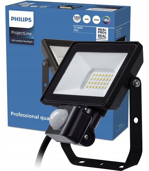 Halogenová LED žárovka Philips Projectline 20W s pohybovým senzorem