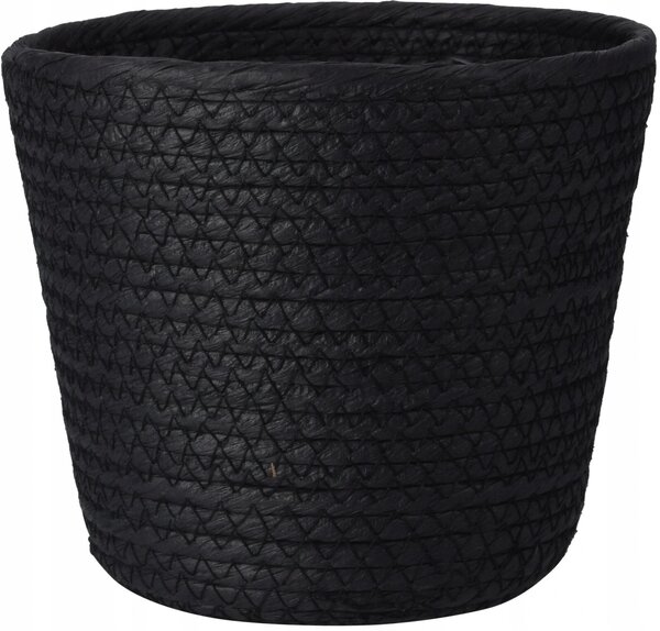 Úložný košík Nero 23×19 cm - velký, černý