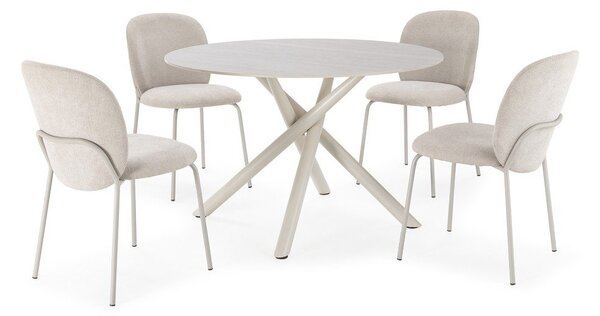 Kulatý jídelní stůl s keramickou deskou ø 119,5 cm Talia – Marckeric