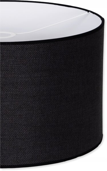 Univerzální stínidlo na lampu, moderní válcový klosz E27 E14 ČERNÉ PLÁTNO 30 cm