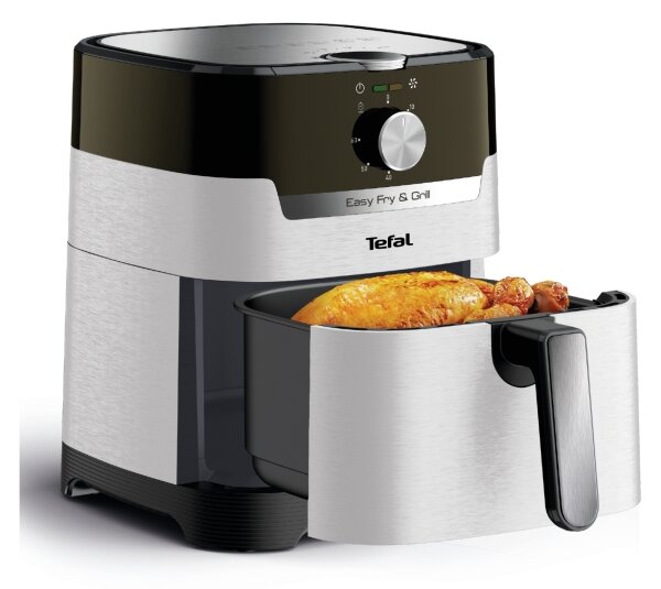 Tefal - Horkovzdušná fritéza 4,2 l EASY FRY&GRILL 2v1 1550W/230V nerez