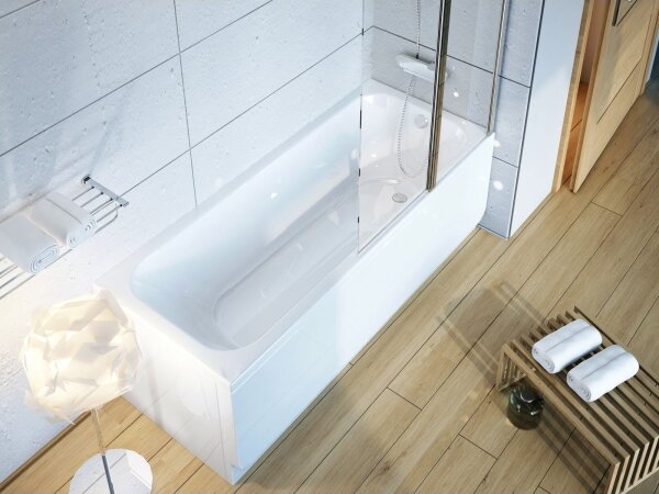 Ravak CZ74100A00 - Čelní panel k vaně CHROME 170 cm akrylát/bílá