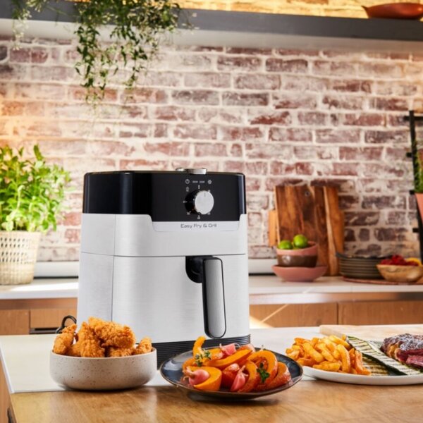 Tefal - Horkovzdušná fritéza 4,2 l EASY FRY&GRILL 2v1 1550W/230V nerez