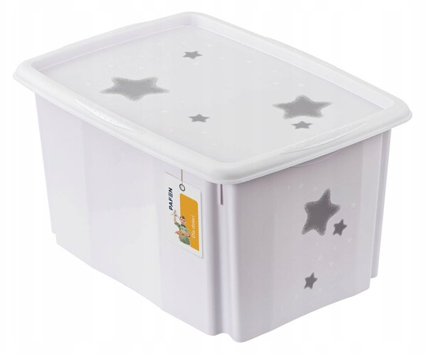 Otočný uzavíratelný kontejner s víkem Stars 45L