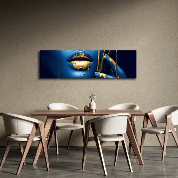 Obraz lidského obličeje (170x50 cm)