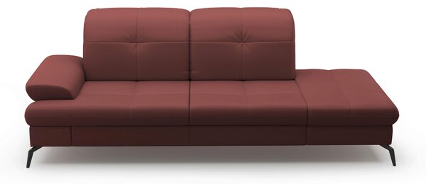 LENOŠKA, textil, kůže, červenohnědá Sit & More - Online Only sedačky, Online Only