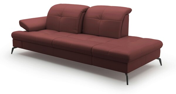 LENOŠKA, textil, kůže, červenohnědá Sit & More - Online Only sedačky, Online Only
