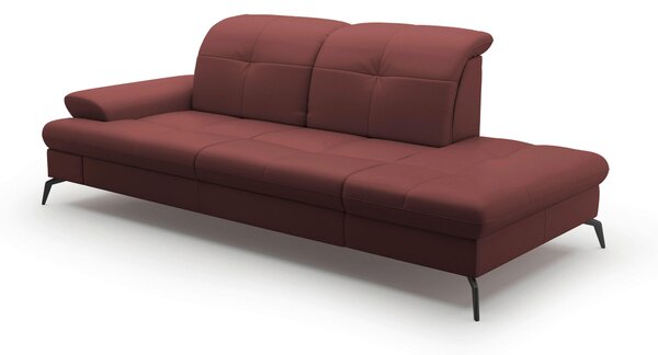 LENOŠKA, textil, kůže, červenohnědá Sit & More - Online Only sedačky, Online Only