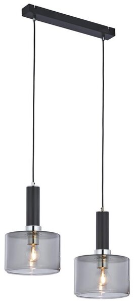 Jupiter 1859 - VA2 - Lustr na lanku VANES 2xE27/60W/230V stříbrná/černá