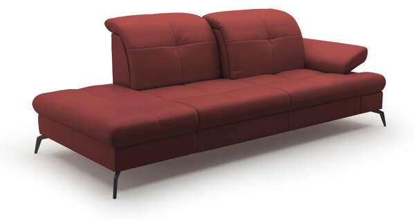 LENOŠKA, textil, kůže, červenohnědá Sit & More - Online Only sedačky, Online Only