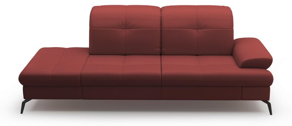 LENOŠKA, textil, kůže, červenohnědá Sit & More - Online Only sedačky, Online Only