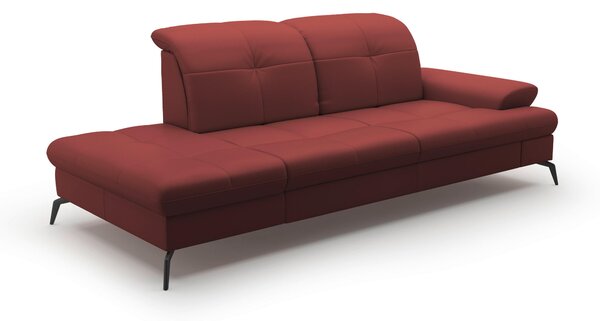 LENOŠKA, textil, kůže, červenohnědá Sit & More - Online Only sedačky, Online Only