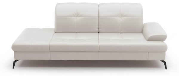 LENOŠKA, textil, kůže, bílá Sit & More - Online Only sedačky, Online Only