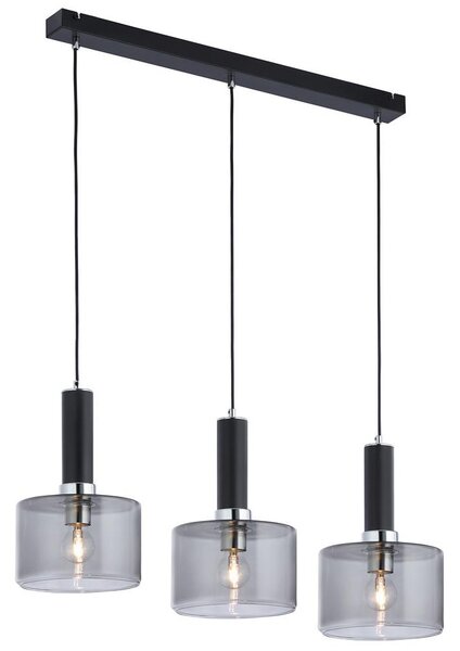 Jupiter 1860 - VA3 - Lustr na lanku VANES 3xE27/60W/230V stříbrná/černá