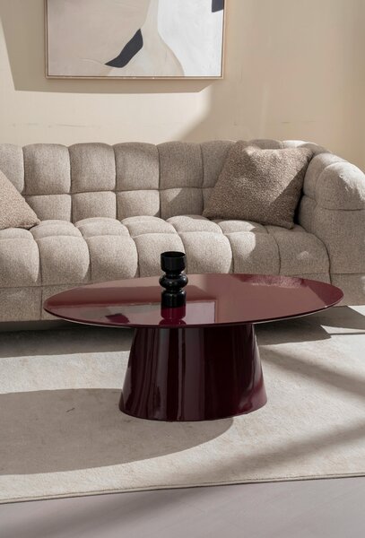 KONFERENČNÍ STOLEK, bordeaux, kompozitní dřevo, 110/60/40 cm MID.YOU - Online Only konferenční stolky, Online Only