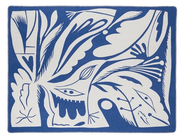 Modrá deka 165x200 cm Lino – noo.ma