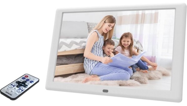 Sencor-Digitální fotorámeček 10,1" s reproduktorem 230V bílá + dálkové ovládání