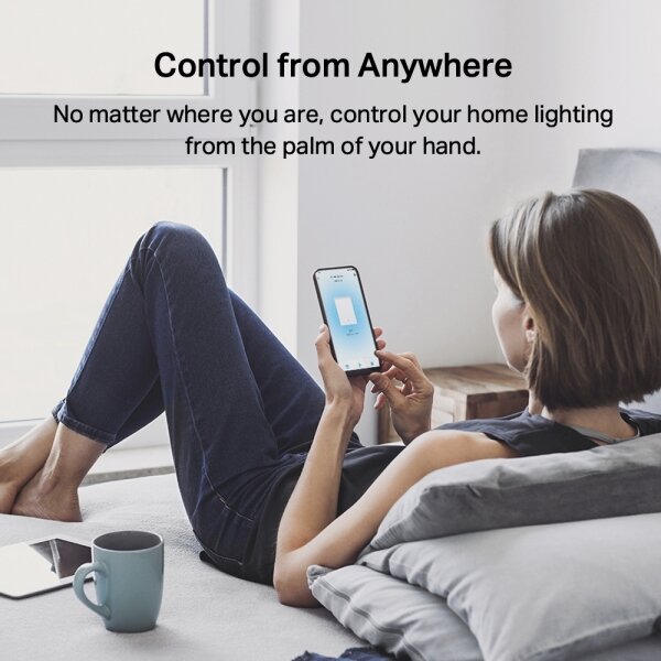 TP-Link - Chytrý světelný vypínač dvoutlačítkový 2xAAA Wi-Fi