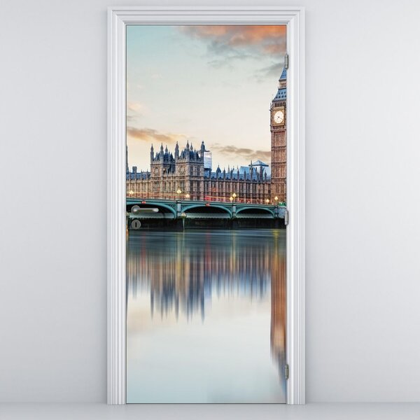 Fototapeta na dveře - Londýnský Houses of Parliament (95x205cm)