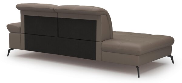 LENOŠKA, textil, kůže, šedá Sit & More - Online Only sedačky, Online Only