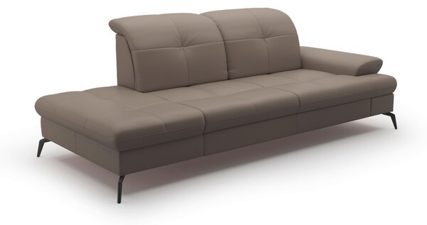 LENOŠKA, textil, kůže, šedá Sit & More - Online Only sedačky, Online Only