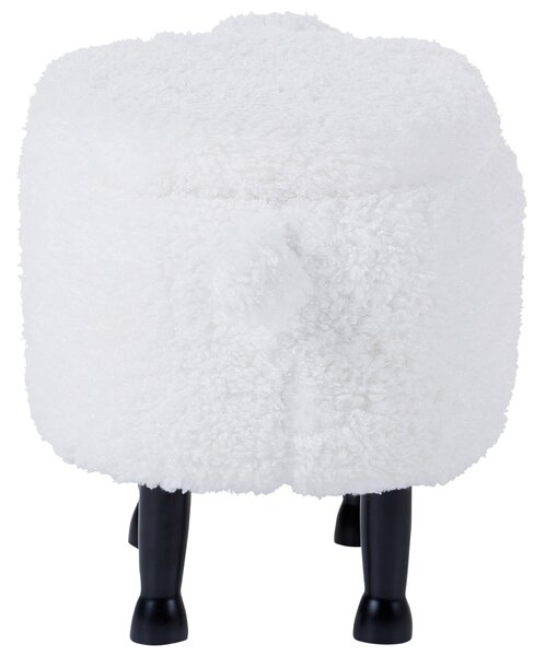 Zvířecí stolička s úložným prostorem SHEEP Tkanina Bílá Ovce