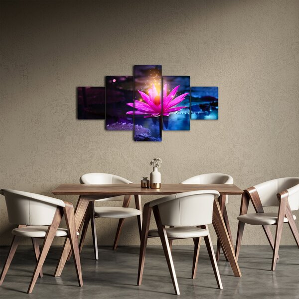 Obraz leknínu na vodě (125x70 cm)