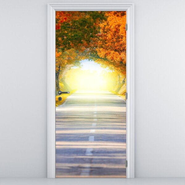 Fototapeta na dveře - Brána z korun stromů (95x205cm)