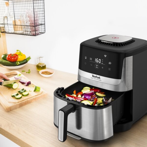 Tefal - Horkovzdušná fritéza 5 l EASY FRY SILENCE 10v1 1400-1670W/230V
