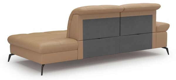 LENOŠKA, textil, kůže, cappuccino Sit & More - Online Only sedačky, Online Only