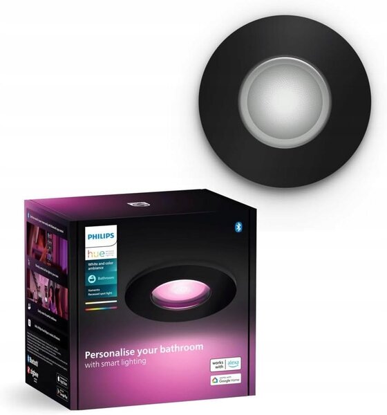 Bodová světla kulatý Philips Hue černá