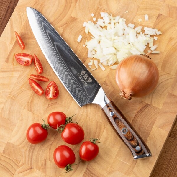 Gudaro - SADA 2x Šéfkuchařský nůž FENG 8"+ 1x Kuchyňský nůž na ovoce FENG 3,5"