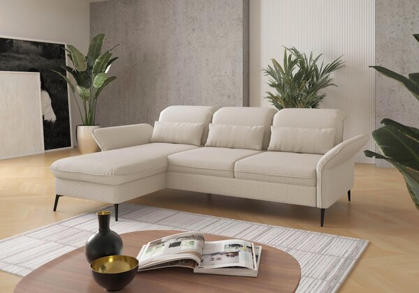 ROHOVÁ SEDAČKA, textil, krémová Sit & More - Sedací soupravy, Online Only