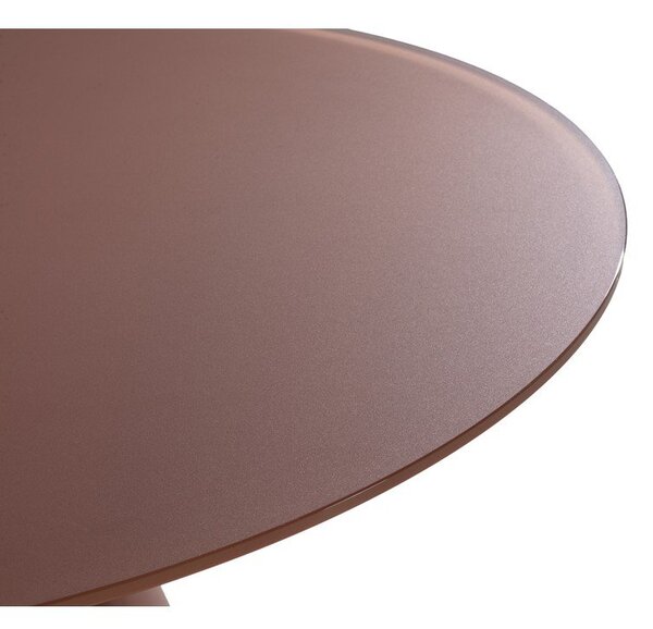 Kulatý jídelní stůl se skleněnou deskou ø 120 cm Vida – MOME