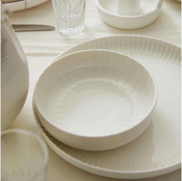 Jídelní sada 18 ks bílá/porcelán