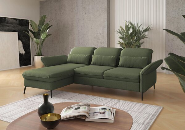 ROHOVÁ SEDAČKA, textil, olivově zelená Sit & More - Sedací soupravy, Online Only