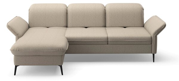 ROHOVÁ SEDAČKA, textil, šedohnědá Sit & More - Sedací soupravy, Online Only