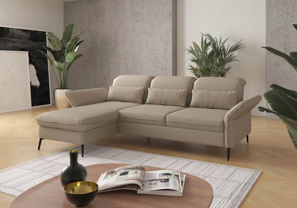 ROHOVÁ SEDAČKA, textil, šedohnědá Sit & More - Sedací soupravy, Online Only