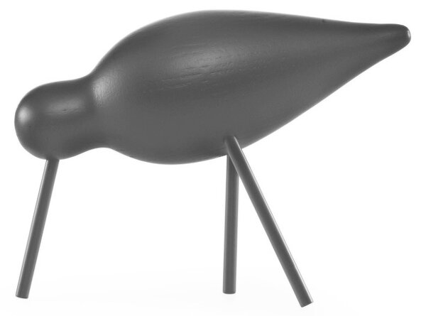 Normann Copenhagen Dřevěný ptáček Shorebird Medium, black / black