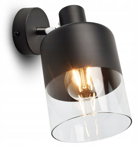 Nástěnné svítidlo Luxolar čiré, černé E27 60 W