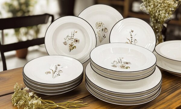 Mělký jídelní talíř by inspire Nostalgie Meadow 26 cm